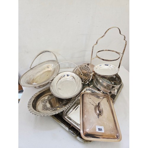 101 - Qty of EPNS table serving ware