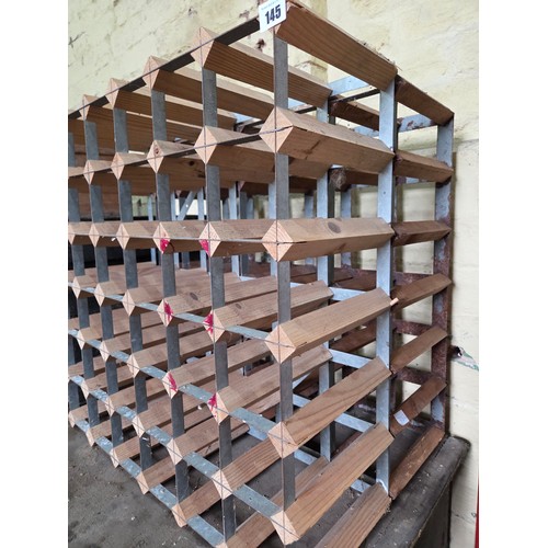 145 - Two 36-slot wine racks