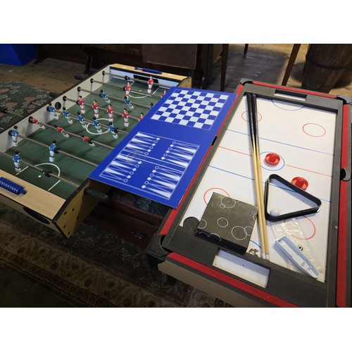 Jaques table football with additional table games incl. pool