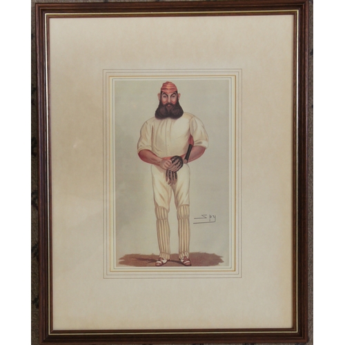 24 - A reproduction W.G.Grace 'Spy' cricket print.