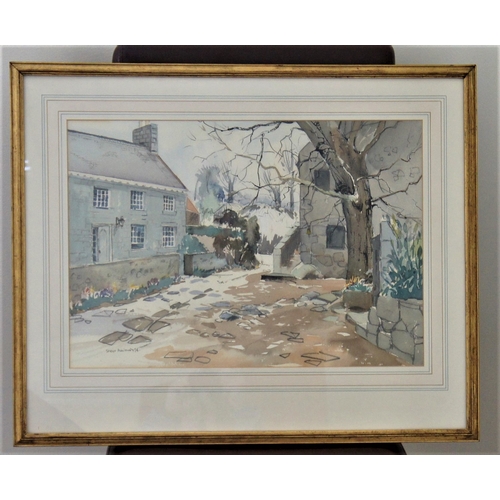 97 - Stuart Atkinson (British 20th century) Les Adams, Guernsey, watercolour, signed and dated '74, 35.5 ... 