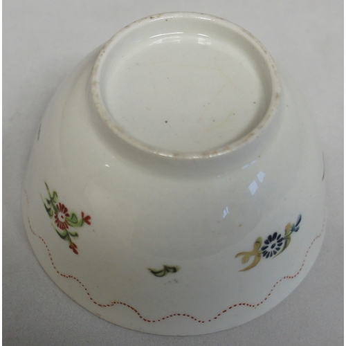 64 - Oriental porcelain decorated tea bowl, 19th century, 8.5 cm. diameter.