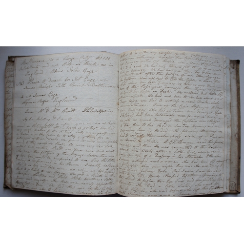 133 - Hand written diary - Guernsey families that emigrated to America circa 1817, hand written letters, p... 