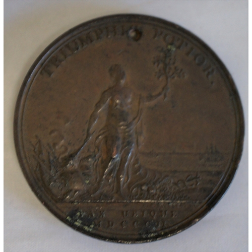 89 - George III bronze medal, 'The Peace of Amiens' by C.H.Kuchler 1802, 48 mm.