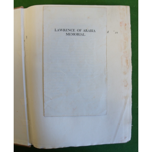 174 - T.E.Lawrence, Seven Pillars of Wisdom, with pasted in Memorial leaflet, Third impression, 1935.