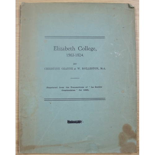 175 - Elizabeth College 1563-1824 pamphlet.