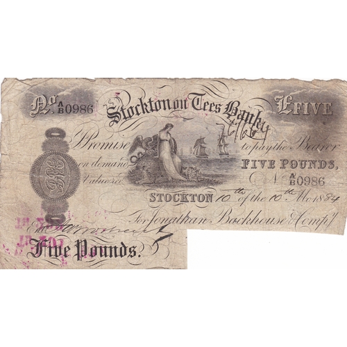 180 - A collection of various banknotes including Stockton Tees and Darlington (11).