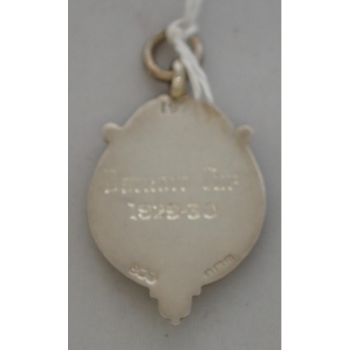 206 - Guernsey silver football medal, Detroit Cup, 1929-30.