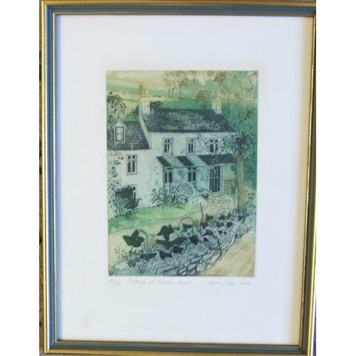 216 - Barry Owen Jones (20th century) Cottage at Moulin Huet, signed and inscribed 19/75.