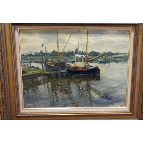 218 - Kenneth William Hill R.A. (British1928-2014) River Blyth at Southwell. Suffolk, oil on canvas signed... 