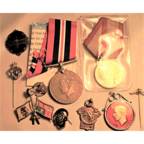 198 - Various medallions, badges, pins