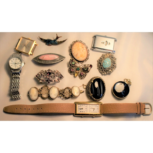 226 - Watches and parts, dress jewellery etc.