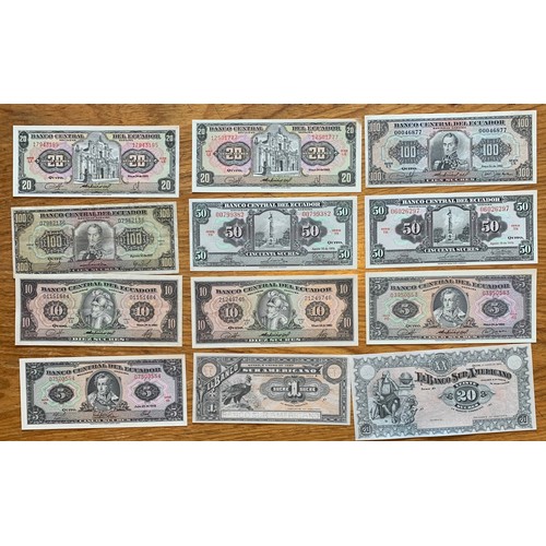 11 - World banknotes, Ecuador, Bolivia, Uruguay, Peru, Paraguay and Chile (34).