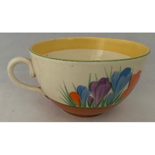 68 - Clarice Cliff Autumn Crocus design tea cup.