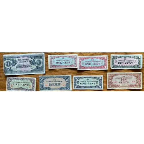 104 - World Banknotes, various, Japan, Ceylon, India, Malaya,  Malta (20).