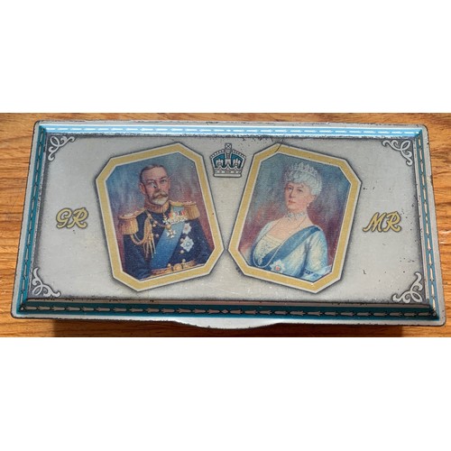 105 - Royal Commemorative metal advertising tin, 'Eve' Jubilee souvenier 1910-1935 King George V, 17 cm wi... 