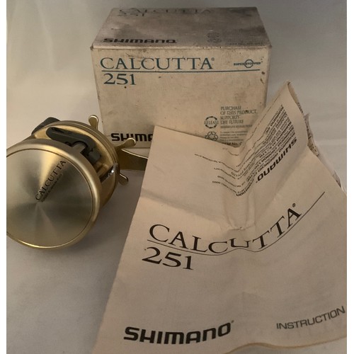 128 - Shimano Calcutta 251 multiplier fishing reel, in original box.