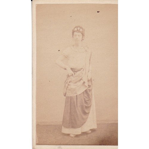 163 - Carte de Visite by Arsene Garnier, lady in costume.