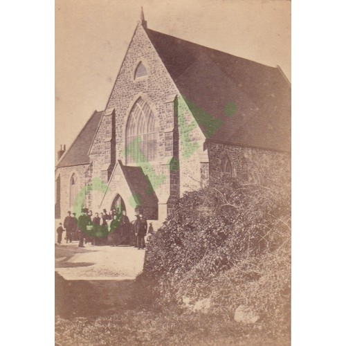 177 - Carte de Visite size photograph, Vale Methodist or St Pauls church, Belval Road, Guernsey circa 1900... 