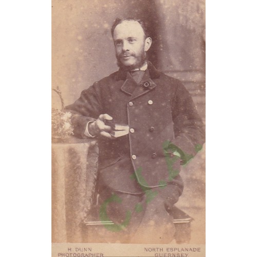 178 - Carte de Visite photograph circa 1880, A Guernsey Cleric, photo by H.Dunn, North Esplanade, Guernsey... 