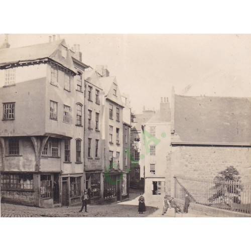 182 - Photograph, Old Buildings including Carey House, St Peter Port, Guernsey, which were demolished  in ... 