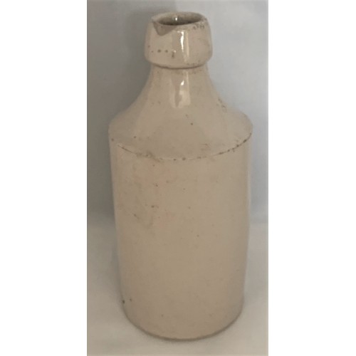 6 - Stoneware bottle, with black transfer, Stranger's Old Fashioned Brewed Ginger Beer Guernsey, 18 cm h... 