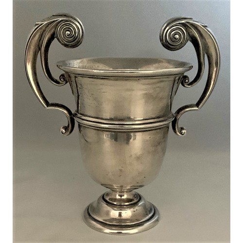 47 - A George V silver golf trophy Sheffield 1919, by Walker & Hall, engraved 'Herne Bay Golf Club 1920',... 