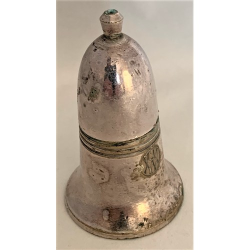 60 - TITANIC interest, an EPNS silver plated salt cruet with the Harland and Wolff monogram to the front,... 