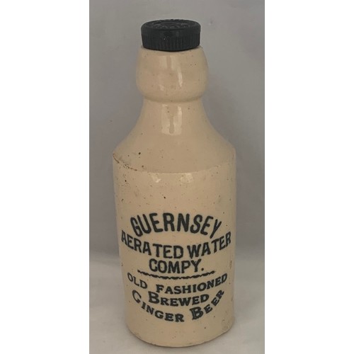 35 - Guernsey Aerated Water Compy. Old Fashioned Brewed Ginger Beer, with original screw stopper, 18 cm h... 