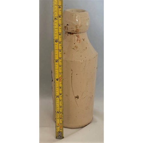 15 - A very rare Alf. Brooks Alderney Ginger Beer bottle, 19 cm high a/f (small chip and damage to back).