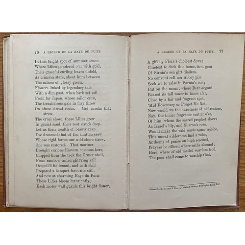 131 - Guernsey interest - The Hole in The Roof and The Legend of La Haye Du Puits ,by M.A.Cooke, 1872.