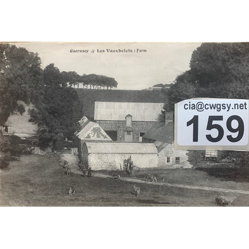 159 - Guernsey LL style postcard, Les Vauxbelets Farm.