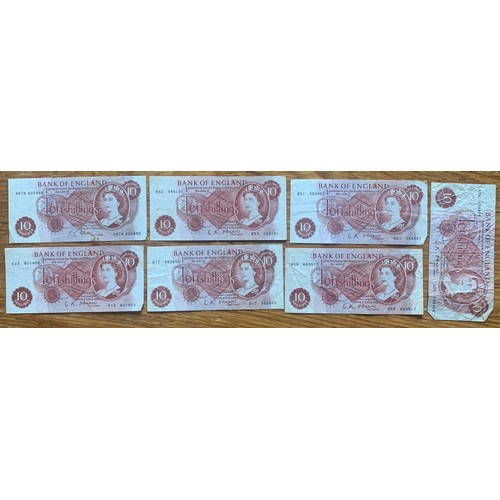 8 - British Ten Shilling banknotes (13).