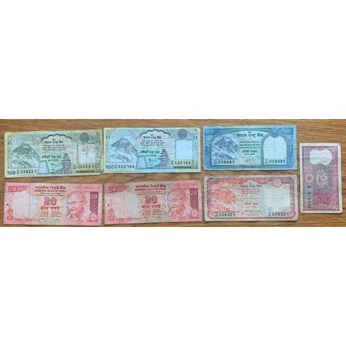 14 - Various Banknotes, including Japan and India (16).