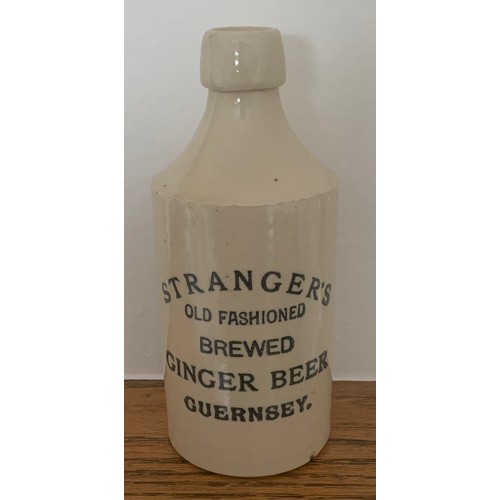 42 - Stranger's Old Fashioned Brewed Ginger Beer Guernsey with curved first line.