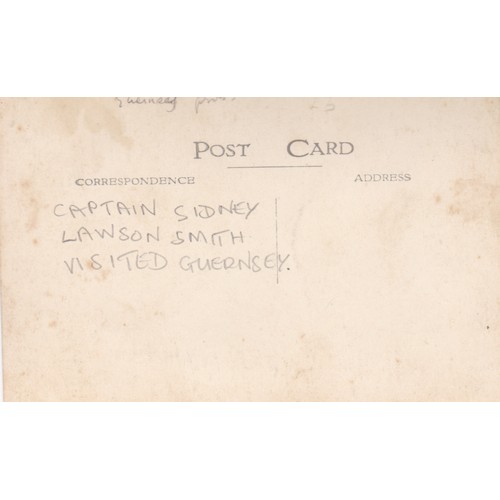 214 - RP postcard, Seawater Diving interest, Captain Lawson Smith in Guernsey, with press cutting, signed.