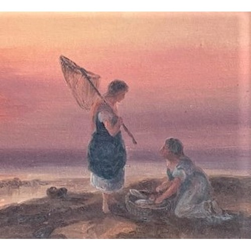 232 - Sarah Louisa Kilpack (British 1839-1909), Sunset, watercolour, signed, 25cm diameter.