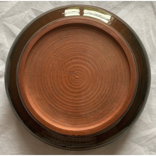 121 - Rare Guernsey Pottery ashtray, Birnham Court Hotel, Queens Road, Guernsey, circa 1975, 15 cm diamete... 