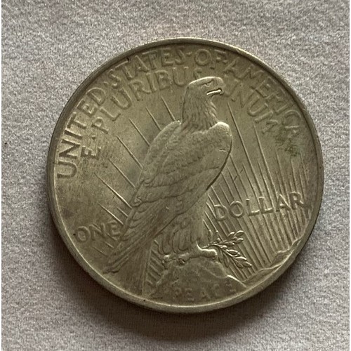 132 - USA coin, American Silver Dollar dated 1923 (100 years old).