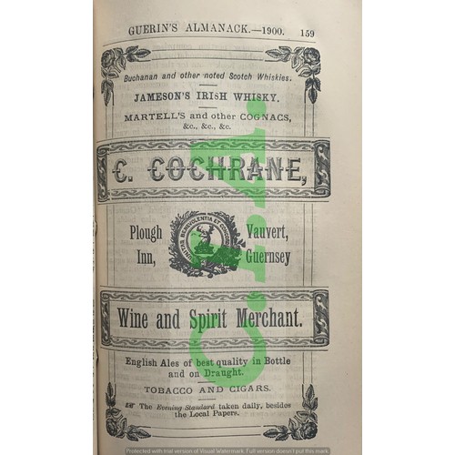 146 - Guerin's Almanack and Directory for Guernsey Alderney and Sark dated 1900, packed with local informa... 