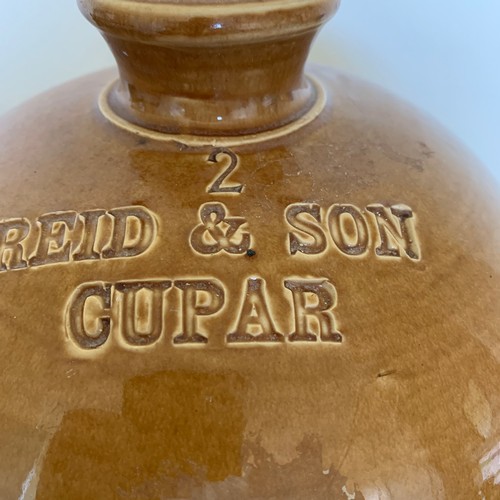 2 - A two tone stoneware 2 gallon storage flagon, impressed Reid & Son Cupar, makers A.W.Buchan & Co. Po... 