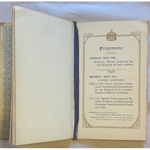 132 - Visit of their Majesties, Guernsey 1921, book with programme/timetable, hardback.