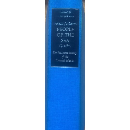 135 - A People Of The Sea, edited by A.G.Jamieson, Ex Libris Victor Coysh, the dust jacket front stuck to ... 