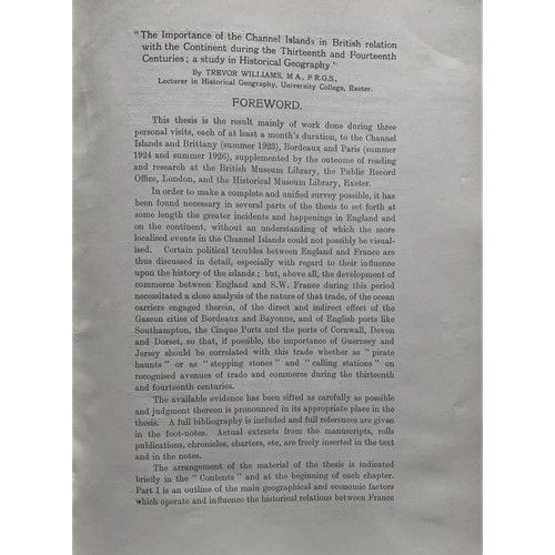 146 - Williams, Trevor, The Importance of the Channel Islands in British Relations with the Continent in t... 