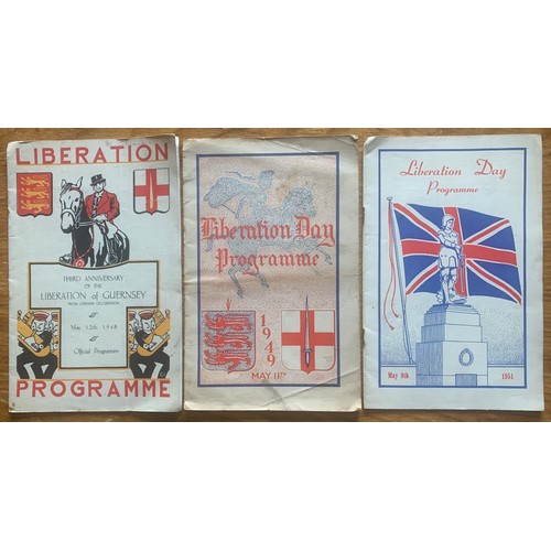 147 - Three Guernsey Liberation Day celebration programmes, 1948, 1949 & 1951.