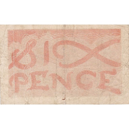 153 - Jersey Occupation banknote Six Pence JN 382633