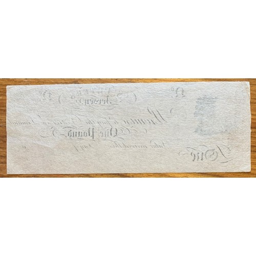 158 - Jersey Parish Banknote, St Peter's, 18th century, unissued.