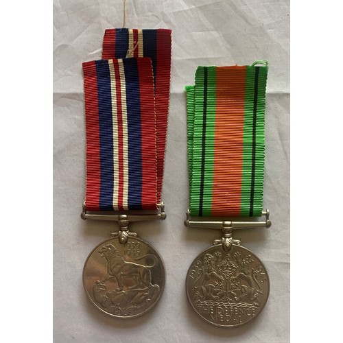 169 - Atlantic Star, 1939-1945 Star, Burma Star and two Defence medals (5).