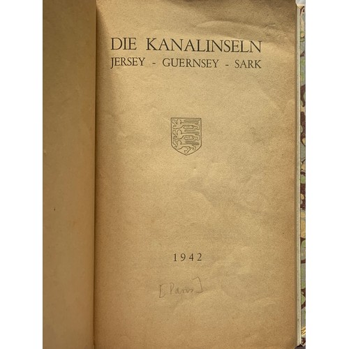 175 - Die Kanalinseln, Jersey Guernsey, Sark 1942, re-bound copy, complete with tipped in map, 32 photogra... 