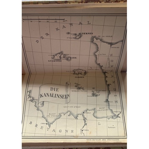 175 - Die Kanalinseln, Jersey Guernsey, Sark 1942, re-bound copy, complete with tipped in map, 32 photogra... 